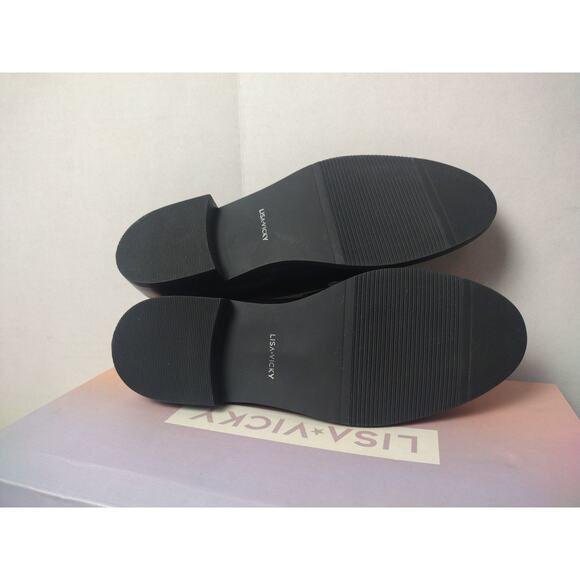 Women's Lisa Vicky Nordstrom Zany-V Loafers Black Sheep Nappa - Picture 8 of 12